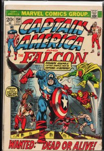 Captain America #154 (1972) Captain America and the Falcon [Key Issue]