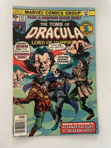 Tomb Of Dracula # 53 VF Marvel Comic Book Vampire Horror Monster Blade 11 J254