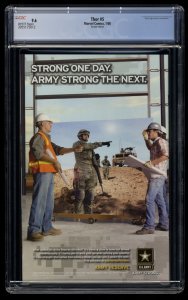 Thor #5 CGC NM+ 9.6 White Pages J. Scott Campbell Variant 1st Lady Loki!