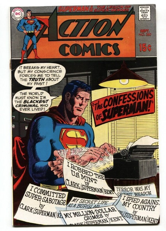 ACTION COMICS #380 1969 DC SUPERMAN LEGION SUPER-HEROES  fn