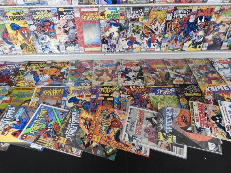 Web of Spider-Man 1-129 Complete Set! W/ Some Annuals! Avg VF- Condition!
