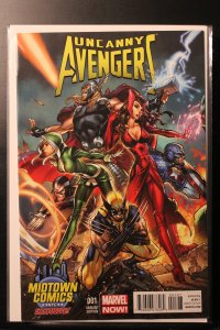 Uncanny Avengers #1 Midtown Comics Exclusive Variant Cover by J. Scott Campbe...