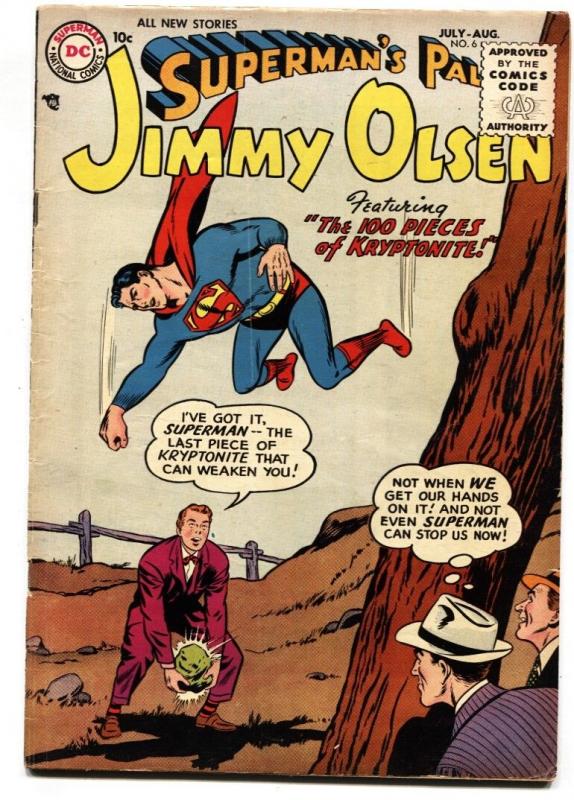 SUPERMAN'S PAL JIMMY OLSEN  #6-1955-DC-Kryptonite issue-VG/FN