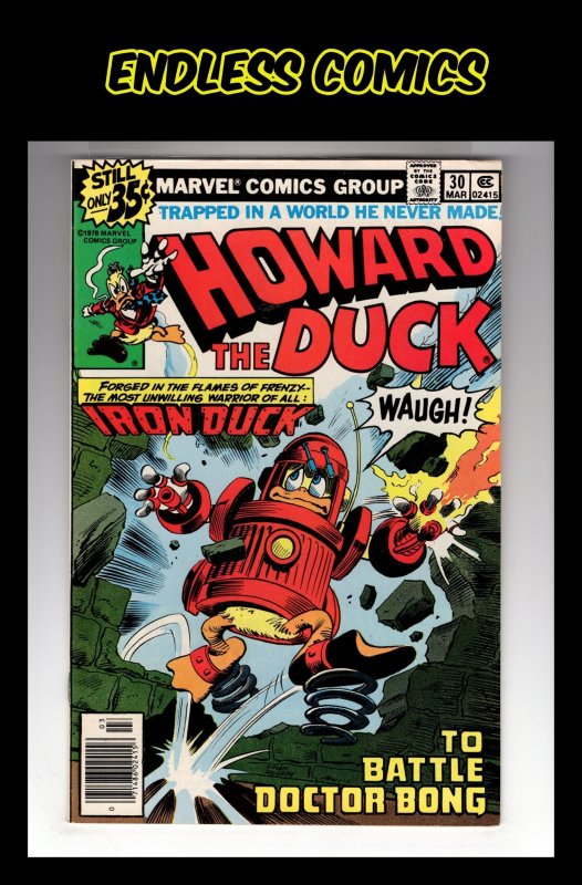 Howard the Duck #30 (1979) IRON-DUCK! TO BATTLE DOCTOR BOBG  / HCA6