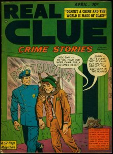 Real Clue Crime Stories V.5 #2 1950- Science Fiction story- Napoleon FN