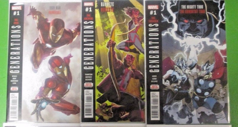 Marvel Generations #1's Run 10 One Shot Comics Spiders Marvels Bravest Hulk Iron