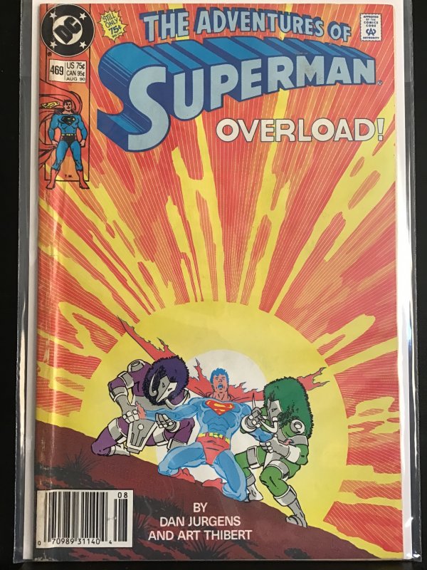 Adventures of Superman #469 Newsstand Edition (1990)