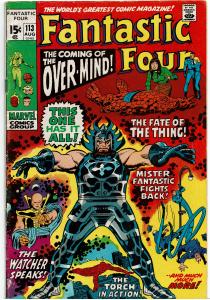 Fantastic Four #113, 3.0 or Better *KEY* 1st App. Over-Mind