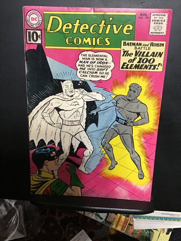 Detective Comics #294 (1961) Affordable grade 1st villain of 100 elements! VG