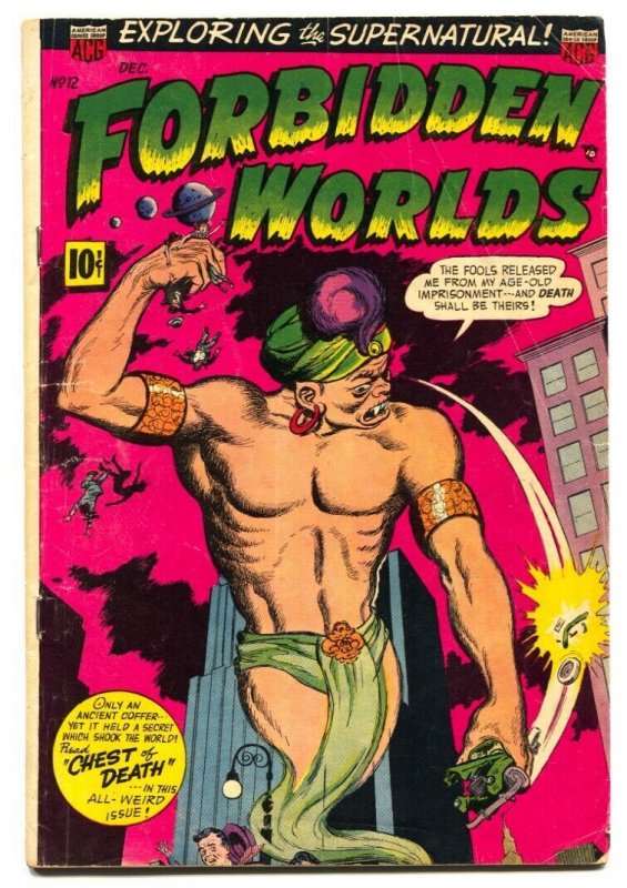 Forbidden  Worlds #12 1952-ACG-pre-code horror-supernatural-witch-VG+ 