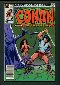 Conan the Barbarian #148 ( 5.0 VG-FN ) Newsstand / 1st Forlek / July 1983