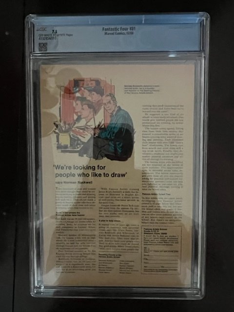 Fantastic Four #81 (1968) - CGC 7.5 - Crystal joins Fantastic Four!