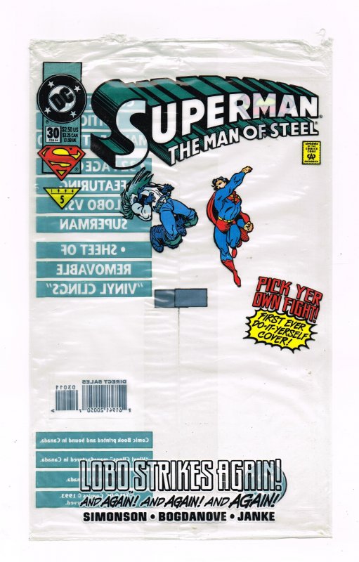 Superman: The Man of Steel #30 (1994)   Bagged, but bag has been opened