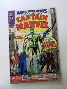 Marvel Super-Heroes #12 (1967) 1st appearance of Captain Marvel VG+ condition