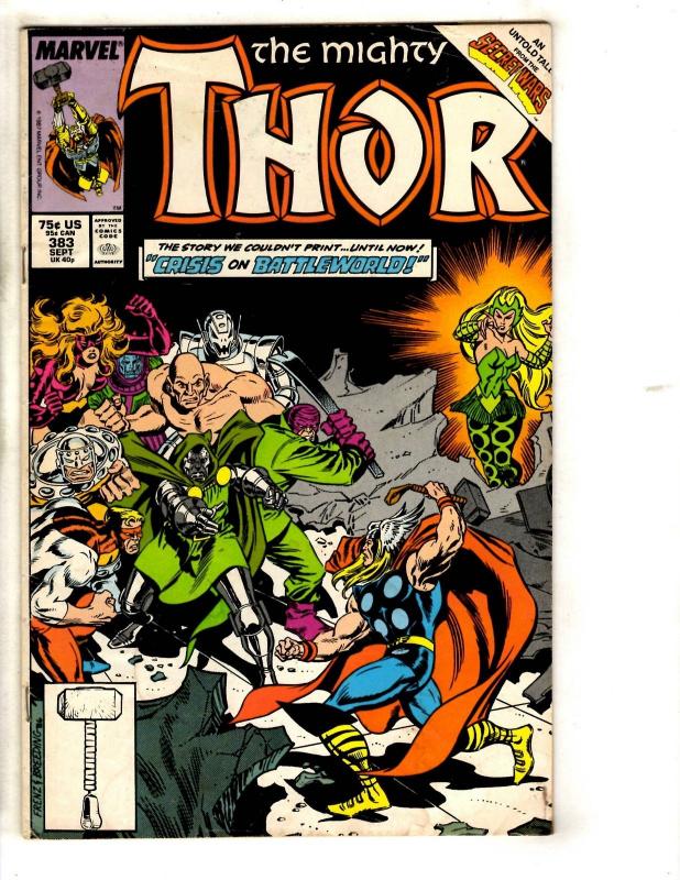 6 Mighty Thor Marvel Comic Books # 409 383 424 418 408 448 Odin Loki J314