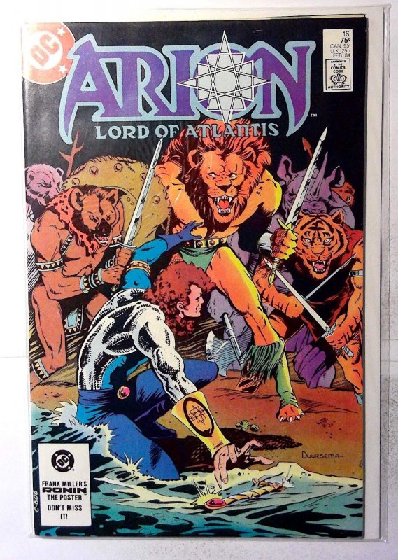 Arion, Lord of Atlantis #16 (1984) DC Comics 1st Print Comic Book