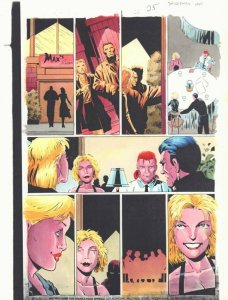 Spider-Man: Made Men #1 p.25 Color Guide Art - Babe at Restaurant by John Kalisz