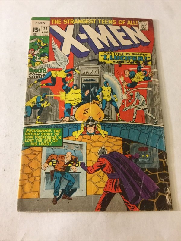 X-Men 71 Gd- Good- 1.8 Cover Detached Marvel Comics