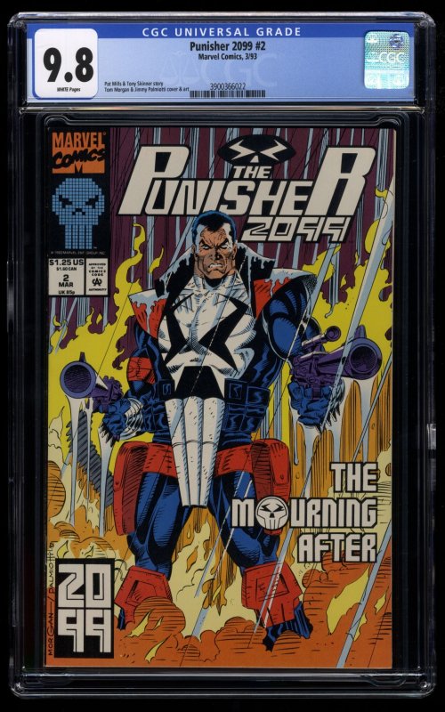 Punisher 2099 (1993) #2 CGC NM/M 9.8 White Pages