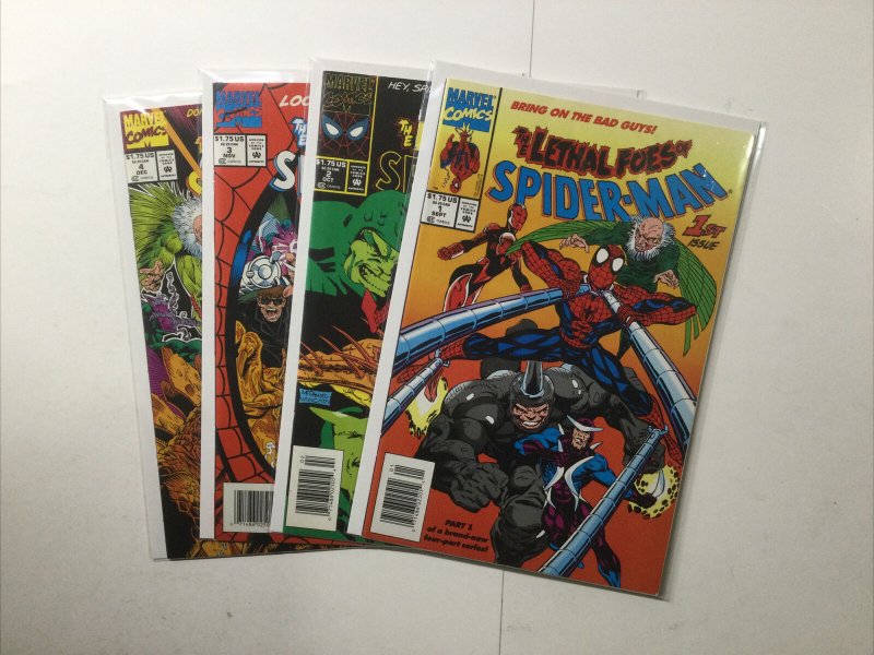 Lethal Foes Of Spider-Man 1-4 1 2 3 4 Newsstand Edition Lot Near Mint Marvel