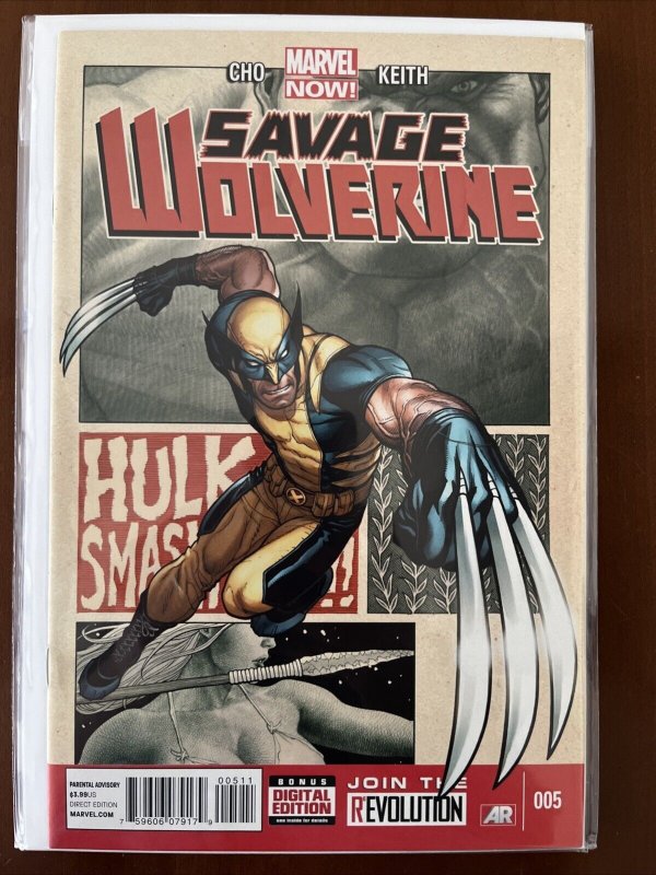 Savage Wolverine Lot #1 To 5. (Marvel Comics 2014). Cho. All 9.2 Or Higher.