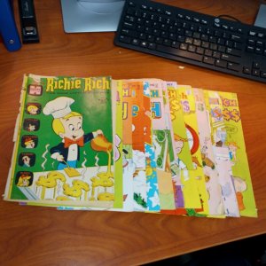 Richie Rich 13 Issue Bronze Age Lot Set Collection Harvey comics poor little boy