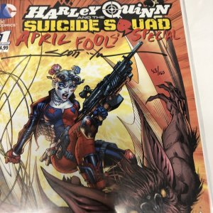 Harley Quinn And The Suicide Squad (2016) # 1 (VF) Signed Scott Williams
