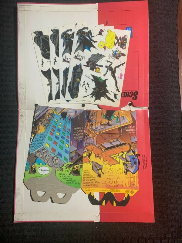 1991/2007 CATWOMAN 11x17 Poster Folder Happy Meal Box & Stickers LOT FN/FVF