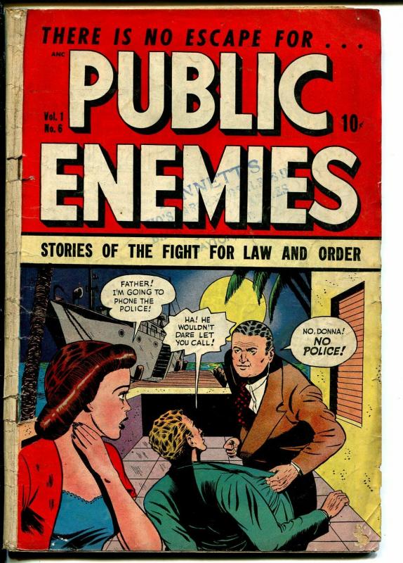 Public Enemies #6 1949-DS Pub-violent crime-murder-gambling-G