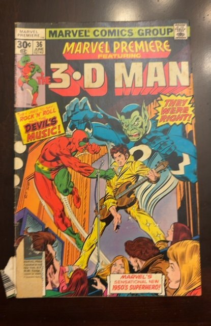 Marvel Premiere #36 (1977) 3-D Man 