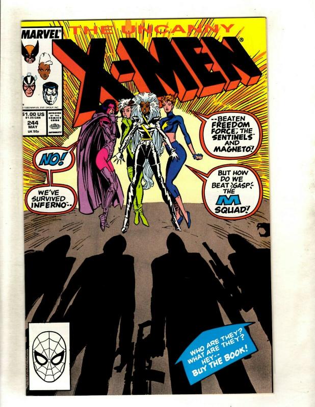(Uncanny) X-Men # 244 NM Marvel Comic Book Cyclops Beast Iceman Wolverine GK4