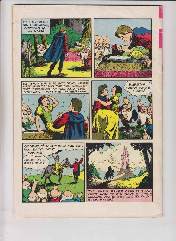 Walt Disney Presents Snow White #1 GD reprints four color #382 - gold key 4th