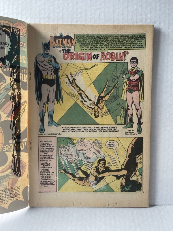 Batman  #213 Colletta Cover Origin Of Robin 