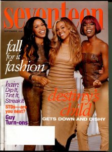 Seventeen 9/2001-Beyonce-Destiny's Child-STD's--fashions-FN/VF