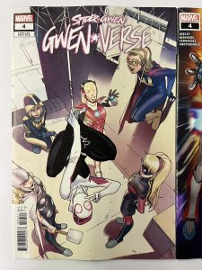 SPIDER-GWEN GWENVERSE #4 (2022) CVR A + 1:25 BENGAL NM IN-HAND PROSHIPPER 