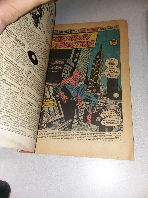 GIANT-SIZE SPIDER-MAN 3 1974 MARVEL COMICS DOC SAVAGE amazing bronze age classic