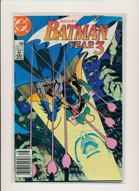 DC Comics BATMAN Year 3, #437,438,439 ~  VF or better (PF571) 