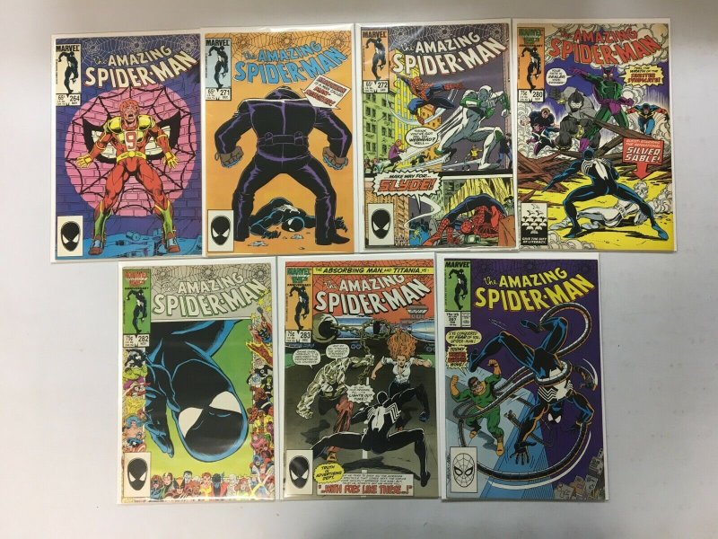 Amazing Spider Man Coper Age comic lot from # 264-297 7 different (1985-88)