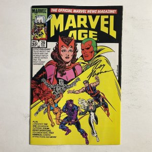 Marvel Age 29 1985 Signed by Roy Thomas Marvel FN fine 6.0