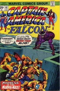 Captain America (1st Series) #187 VG ; Marvel | low grade comic and the Falcon