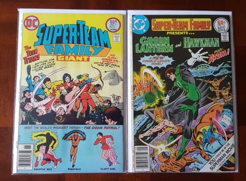 SIX 70s DC COMICS - SWAMP THING, TARZAN, TEEN TITANS, GREEN LANTERN, HAWKMAN