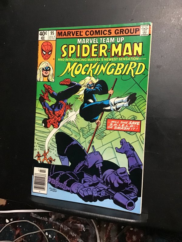 Marvel Team-Up #95 (1980) High-grade Spidey and Mockingbird VF/NM Richmond CERT!