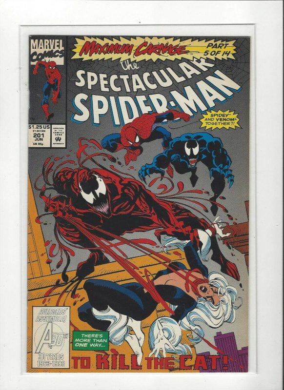 Spectacular Spider-Man #201 Maximum Carnage 5 of 12 Venom Carnage Marvel Comics