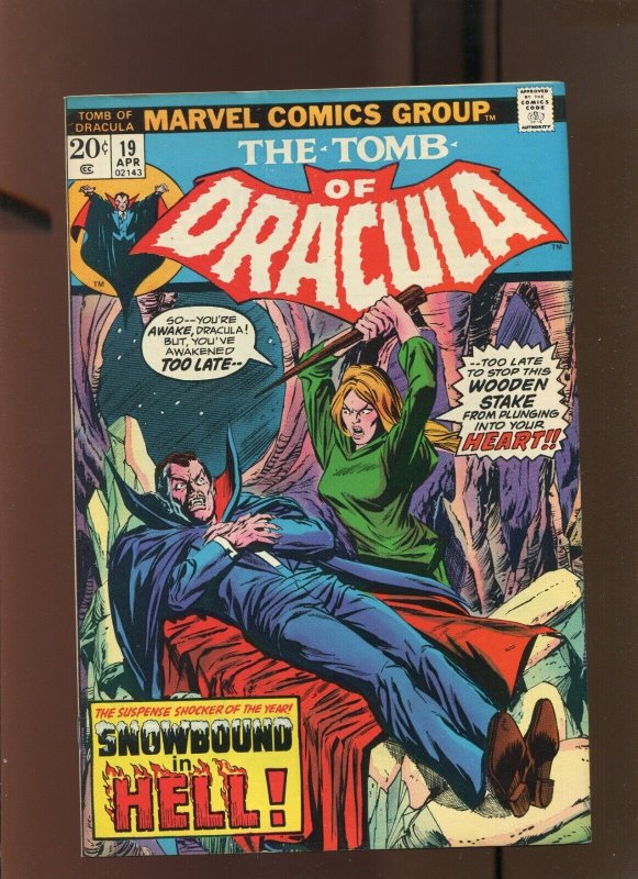 TOMB OF DRACULA  #19 - BLADE'S DISCOVERY (7.0 OB) 1974 
