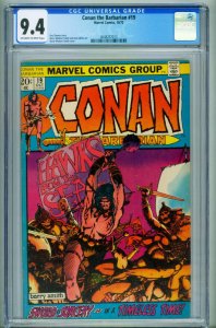 CONAN THE BARBARIAN #19 CGC 9.4 comic book-BARRY SMITH 4048257013