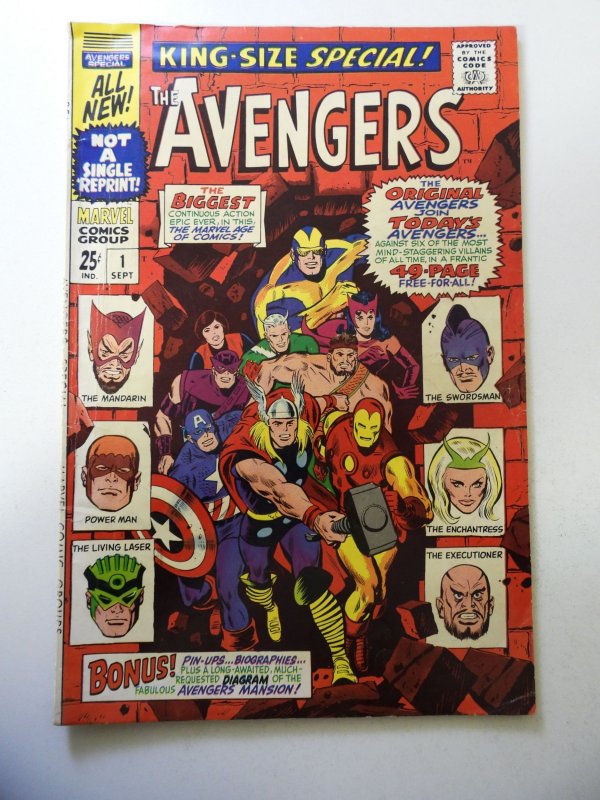 The Avengers Annual #1 (1967) VG Condition moisture stain bc
