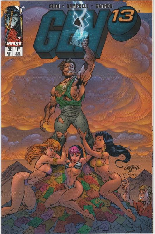 3 Gen 13 Image Comic Books # 13A 13B 13C Bone Brandon Choi Campbell Garner J194