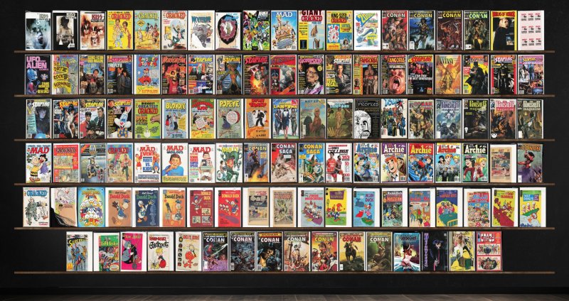 Huge Lot 110+ Comics with Cracked, Life With Archie, Donald Duck & More!