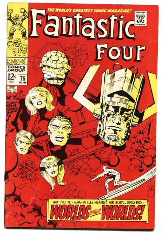 FANTASTIC FOUR #75 1968-SILVER SURFER-JACK KIRBY ART VG/FN