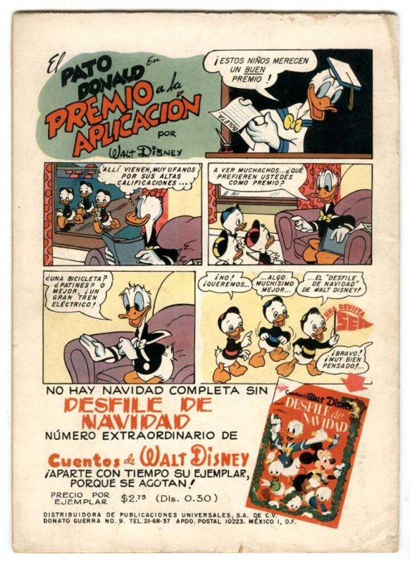 HISTORIETAS DE WALT DISNEY Comics & Stories #62 (#160) Carl Barks  MEXICAN Comic